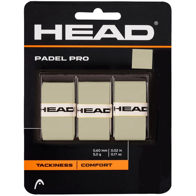 Head Padel Pro Overgrip Grijs (per st. +1 lot)