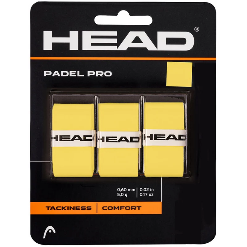 Head Padel Pro Overgrip Geel (per st. +1 lot)