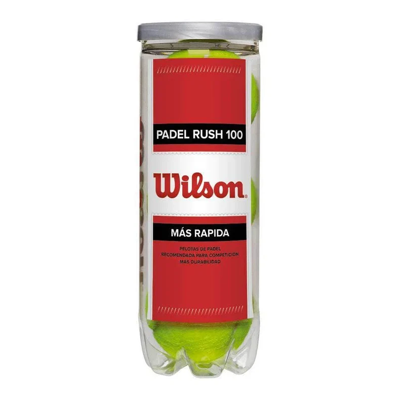 Wilson Rush 100 Padelballen (4 blikken + 2 loten)