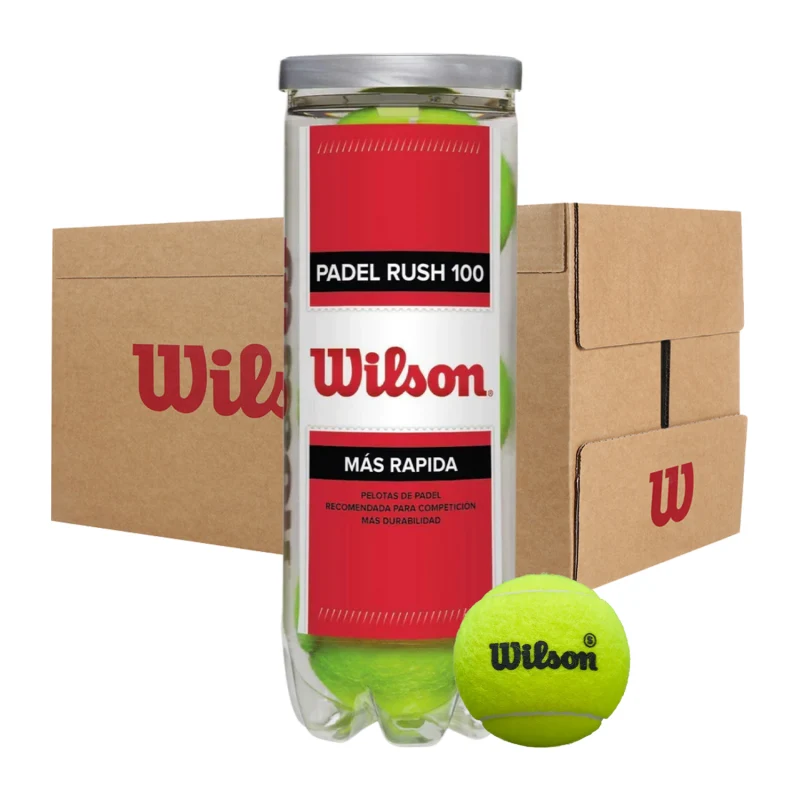 Wilson Rush 100 Padelballen (1 doos + 12 loten (+3 GRATIS)