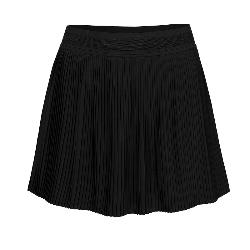 The Indian Maharadja Fine Pleated Skirt Zwart