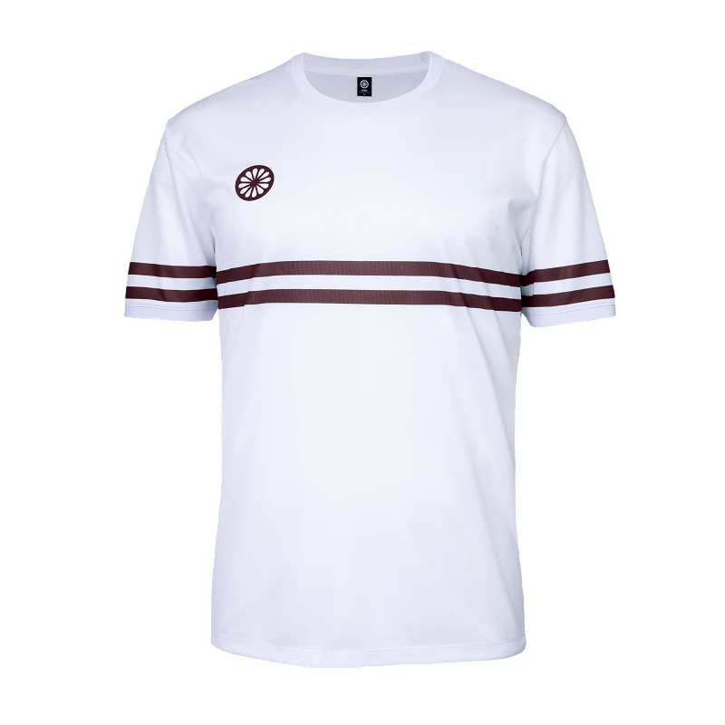 The Indian Maharadja Men pique striped tee Dark Berry