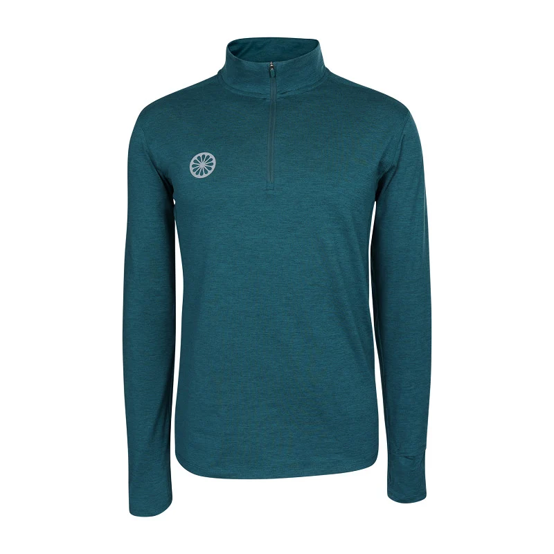 The Indian Maharadja Men half zip long sleeve Ocean