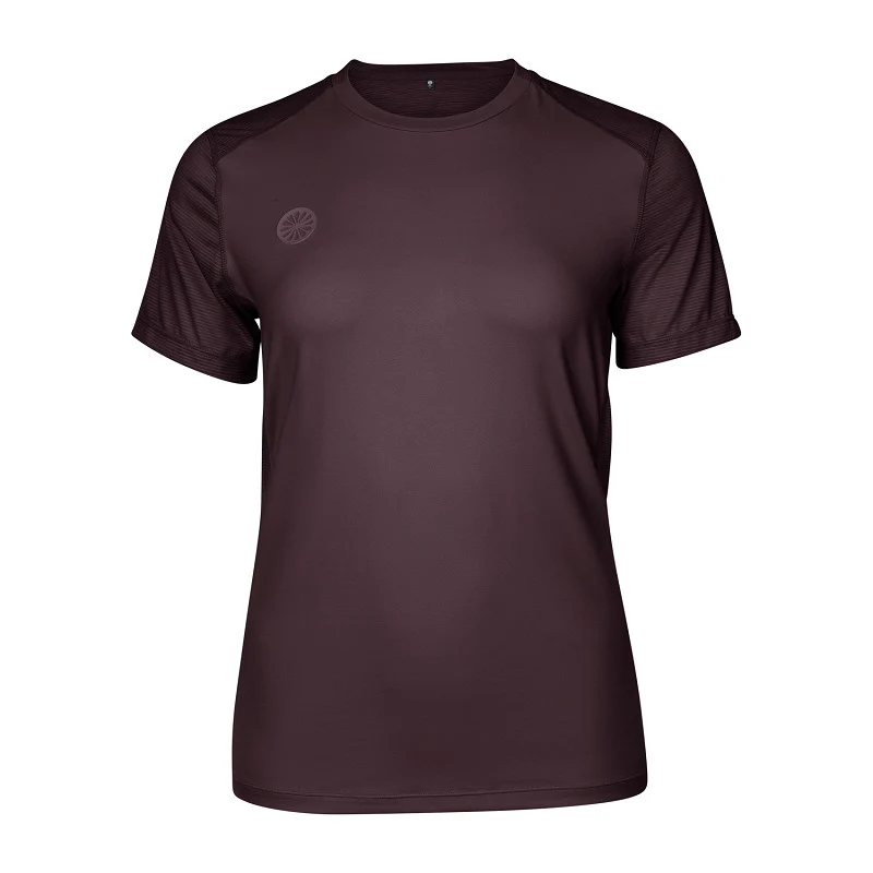 The Indian Maharadja Women dry touch round neck tee Dark Berry