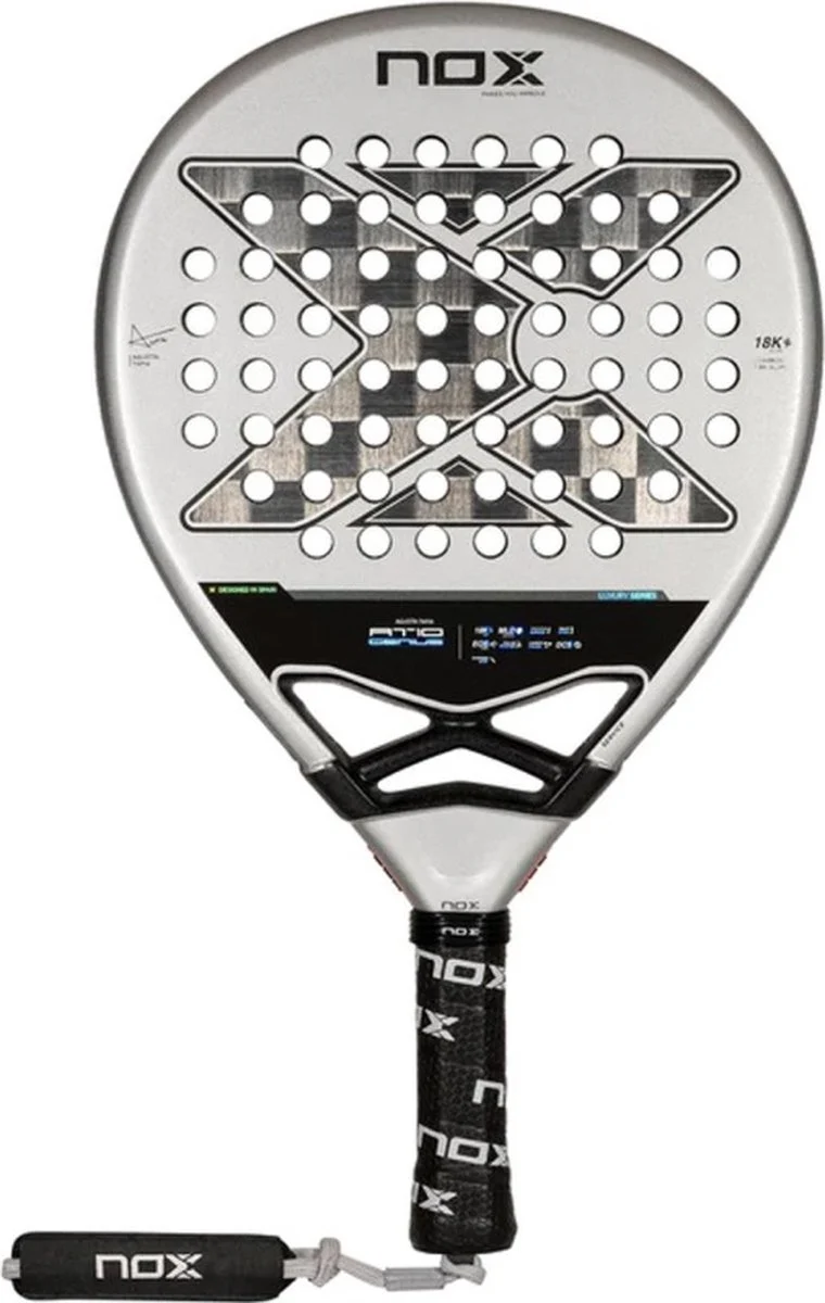 NOX AT10 Luxury Genius 18K Alum 'Tapia' (Druppel) 2024 Padel Racket