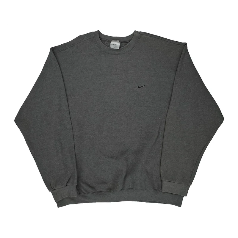 Nike Sweatshirt - 2XL Gray Cotton
