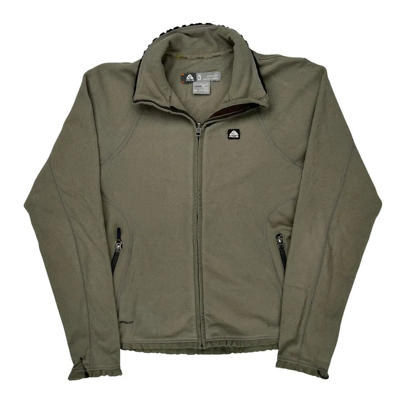 Nike Acg Fleece Jacket - Medium Green Polyester