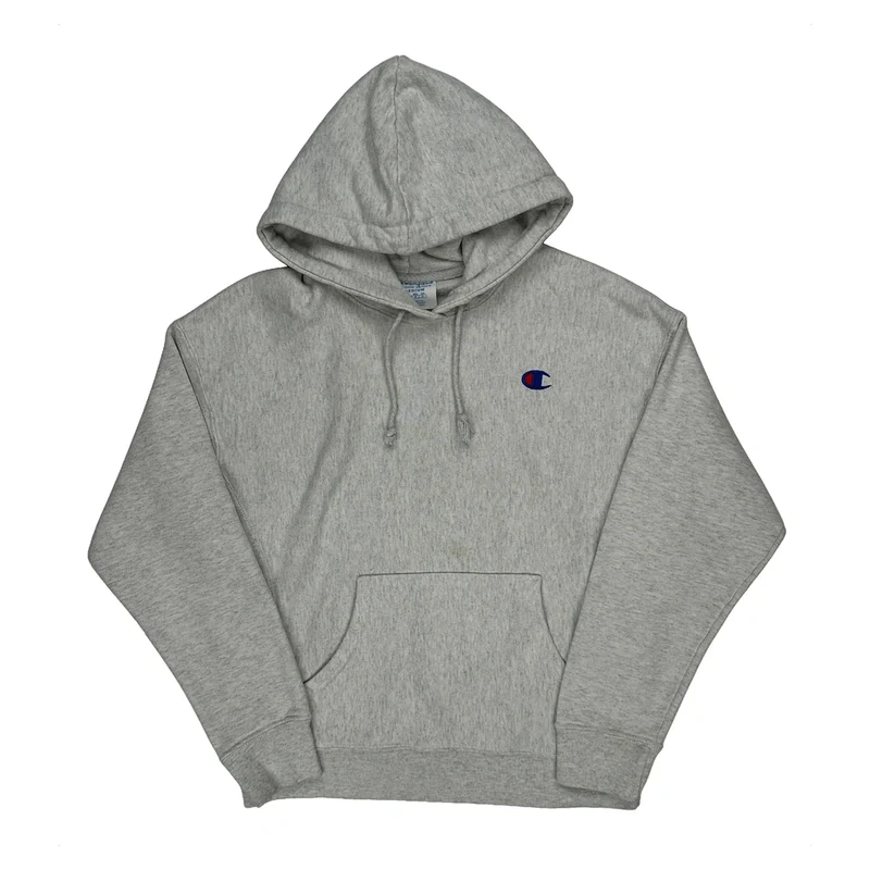 Reverse Weave Champion Hoodie - Medium Grey Cotton