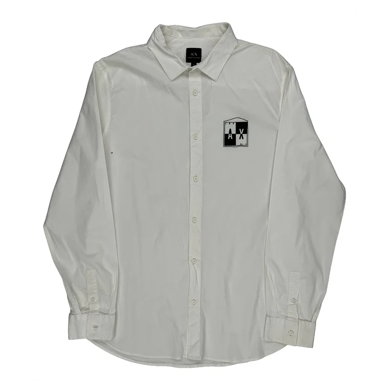 Armani Exchange Shirt - XL White Cotton