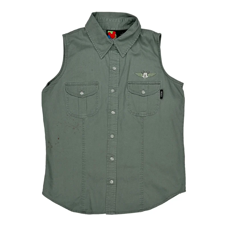 Mickey Unlimited Shirt - Small Green Cotton