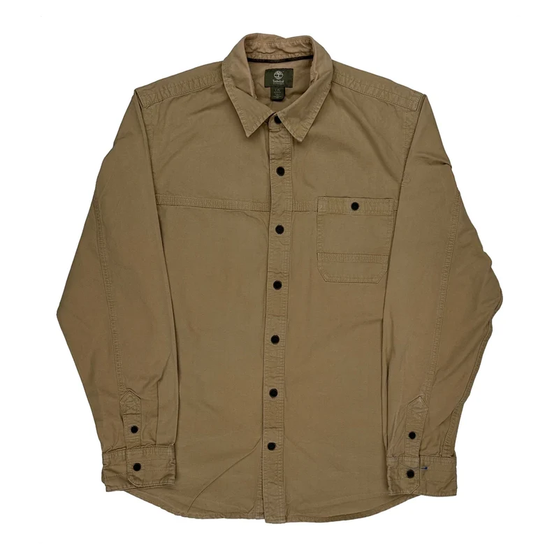 Earthkeepers Timberland Slim Fit Shirt - Large Khaki Cotton