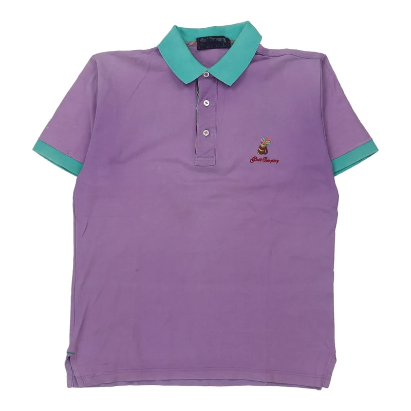 Best Company Polo Shirt - Large Purple Cotton