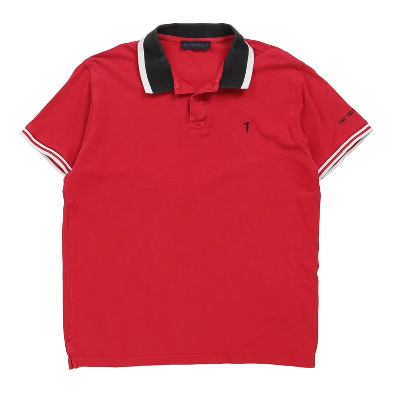 Trussardi Polo Shirt - XL Red Cotton