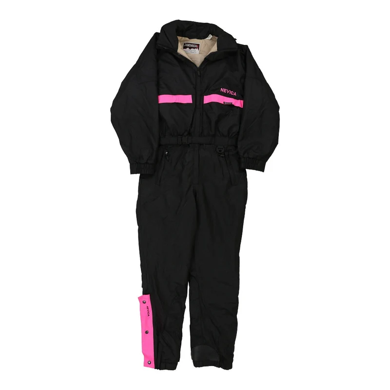Nevica All-In-One Ski Suit - Small Black Nylon