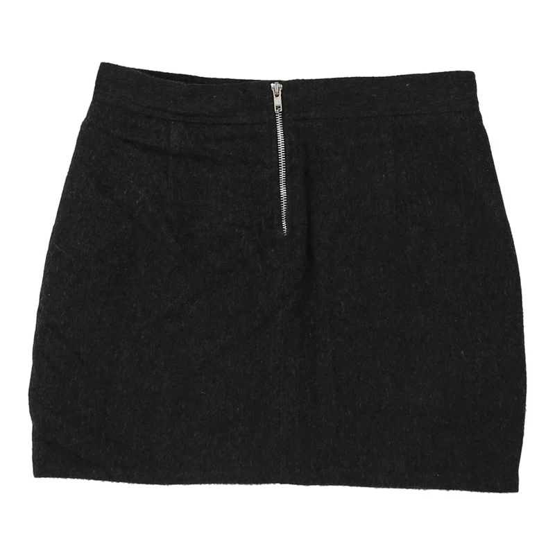 Unbranded Skirt - 28W UK 8 Black Wool Blend