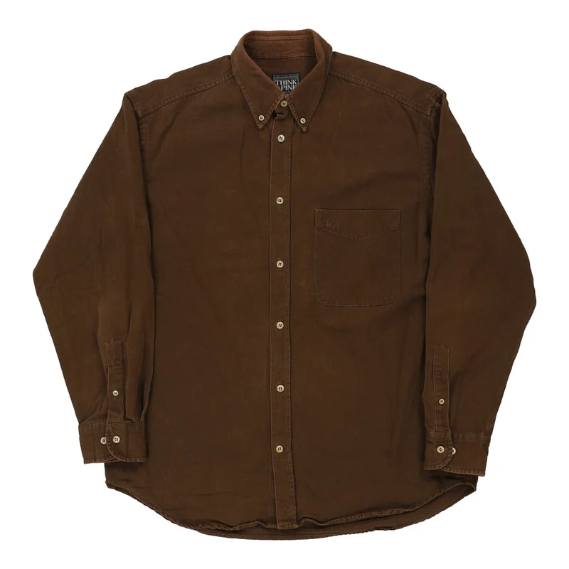 Think Pink Shirt - XL Brown Cotton