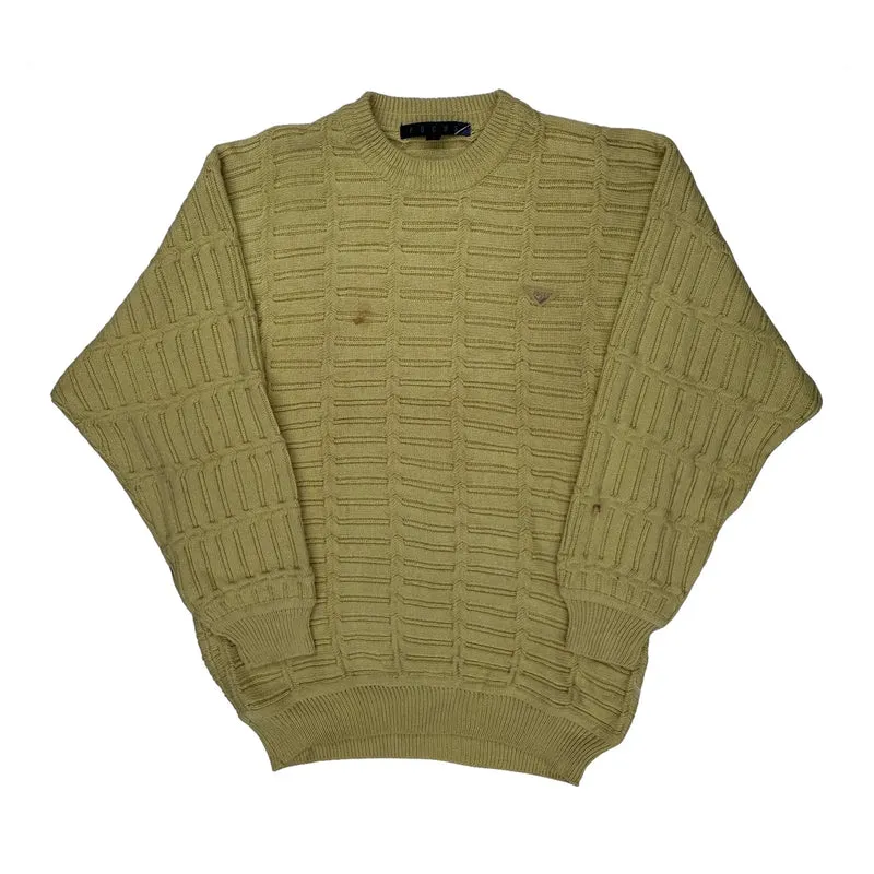 Focus Sweater - Large Beige Cotton