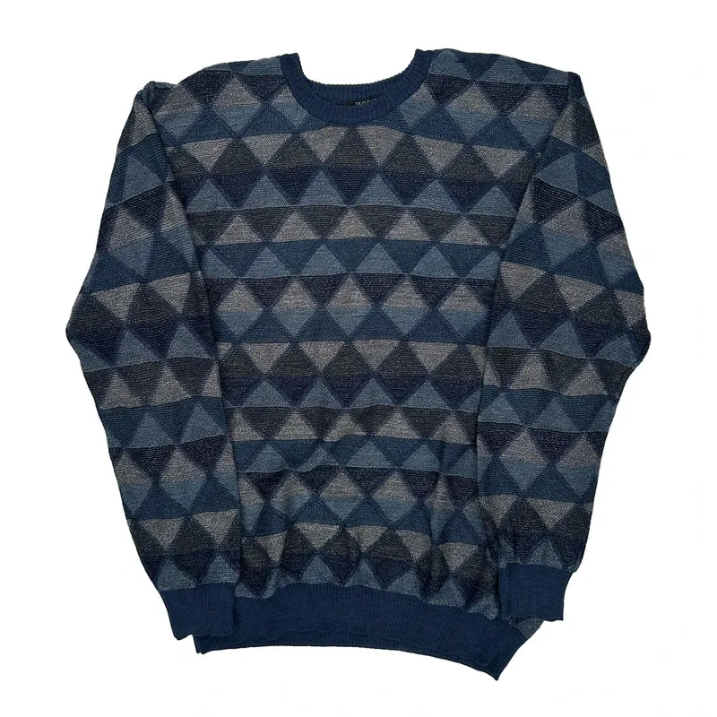 Segreto Sweater - Large Blue Acrylic