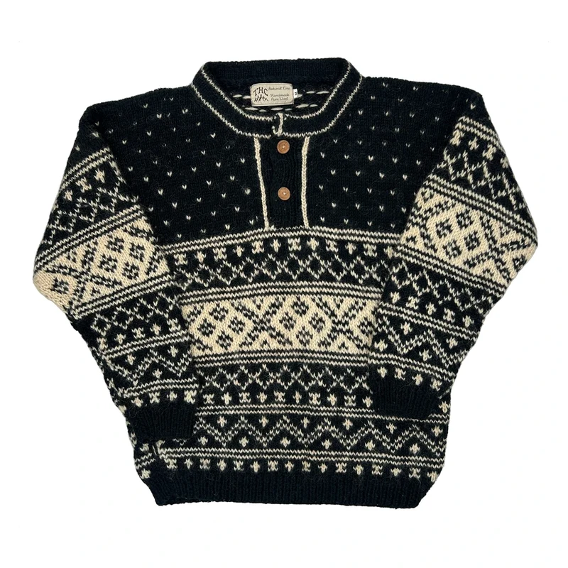 Thc Sweater - Medium Black Wool