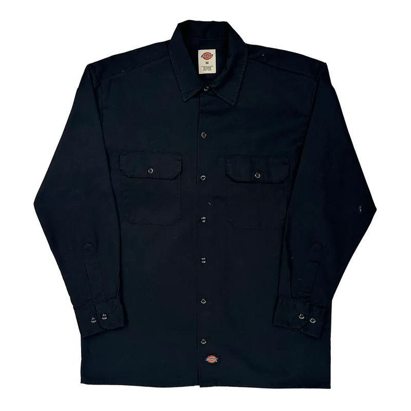 Dickies Shirt - Medium Black Cotton