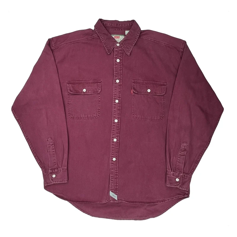 Levis Shirt - XL Burgundy Cotton