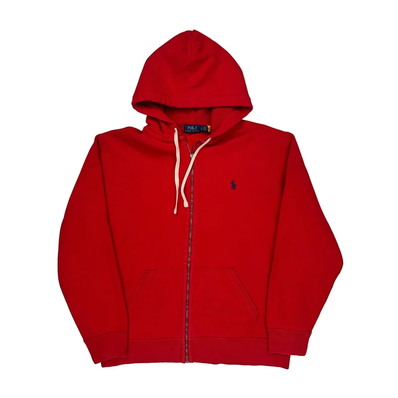 Polo By Ralph Lauren Hoodie - XL Red Cotton