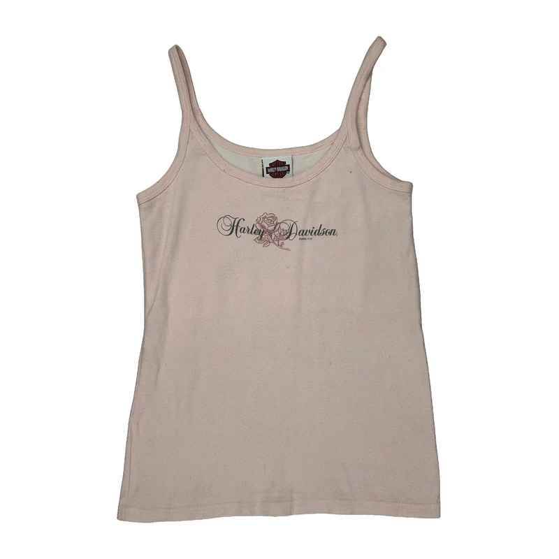 Van'S Harley-Davidson Gloversville, Ny Harley Davidson Graphic Tank Top - XL Pink Cotton