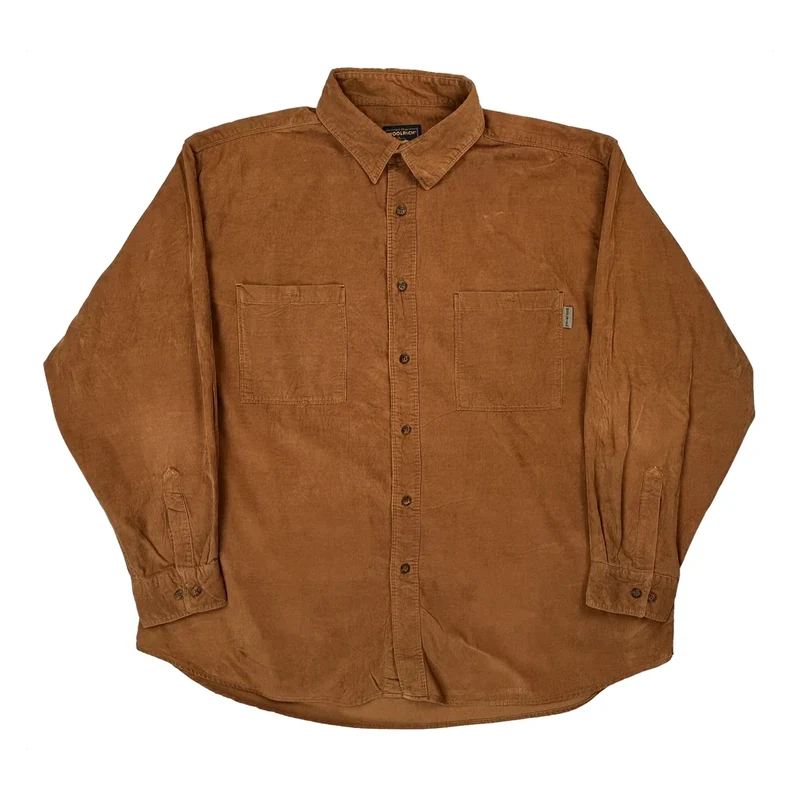 Woolrich Shirt - 2XL Brown Corduroy