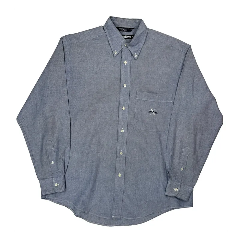 Nautica Shirt - Medium Blue Cotton