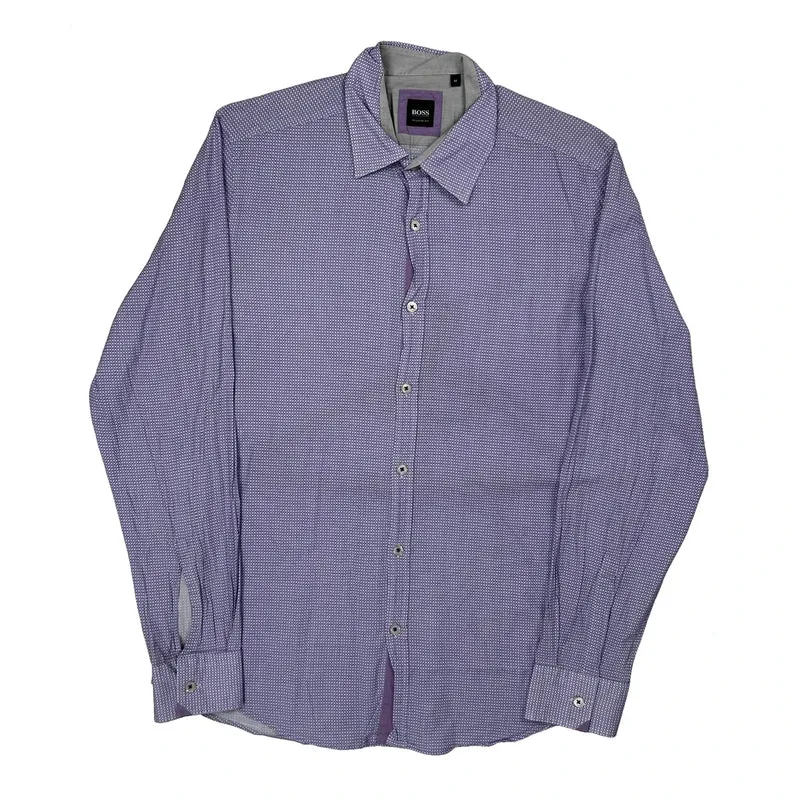 Boss Shirt - Medium Purple Cotton