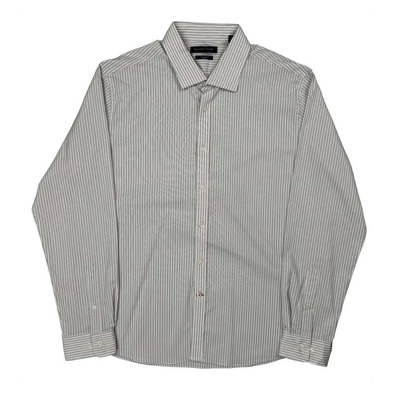 Tommy Hilfiger Slim Fit Shirt - XL White Cotton