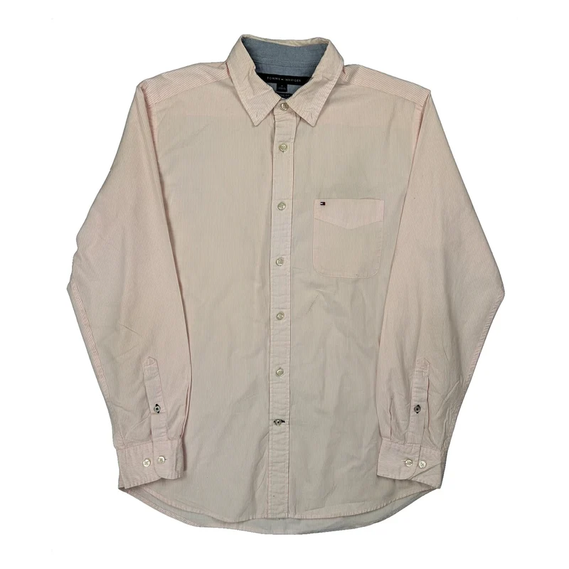 Tommy Hilfiger Striped Shirt - Medium Pink Cotton
