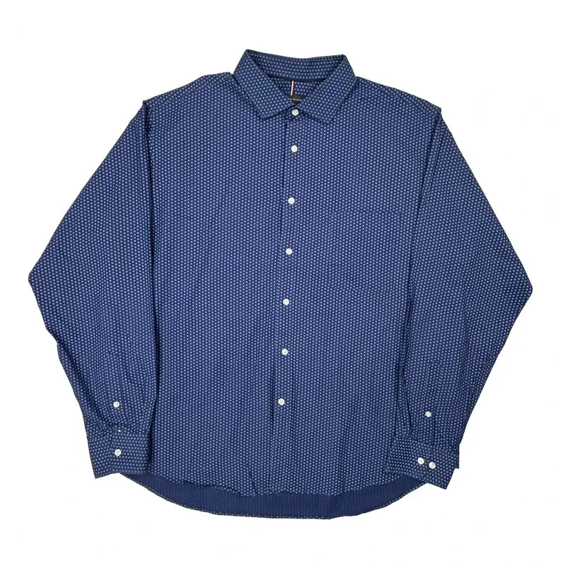 Tommy Hilfiger Polka Dot Shirt - 2XL Blue Cotton