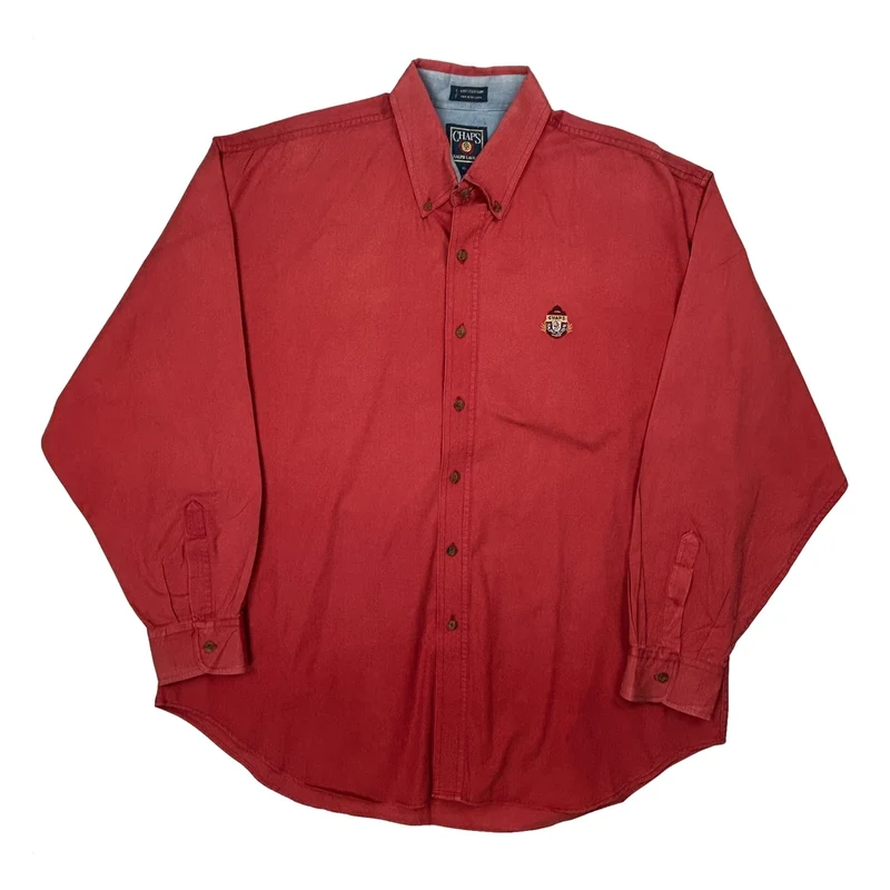 Chaps Ralph Lauren Shirt - XL Red Cotton