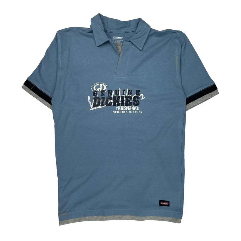 Age 13 Dickies Polo Shirt - XL Blue Cotton