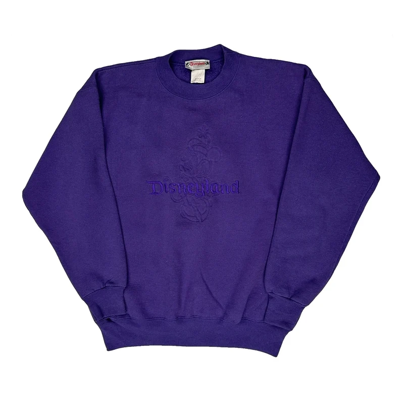 Disneyland Disney Sweatshirt - Medium Purple Cotton Blend