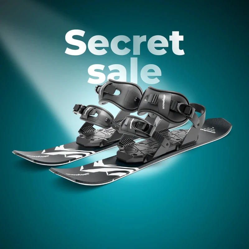 Snowfeet* 65 CM | Skiblades | Skiboards Snowblades Short Skis | SECRET SALE