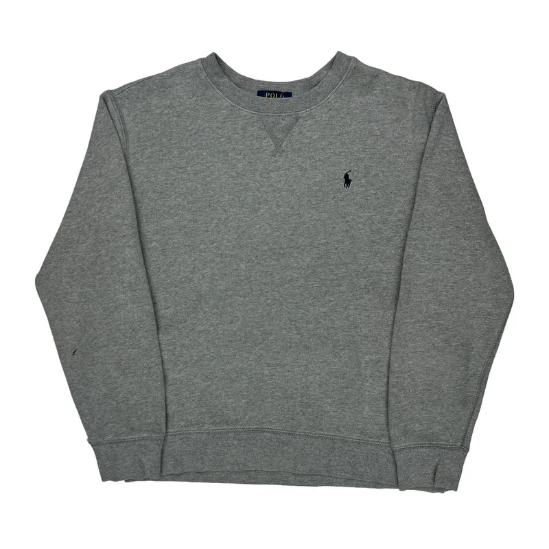 Age 12 Polo By Ralph Lauren Sweatshirt - Large Gray Cotton