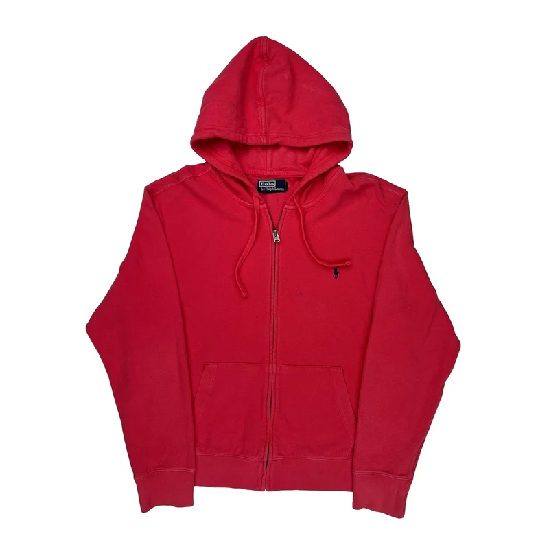Polo By Ralph Lauren Hoodie - XL Red Cotton
