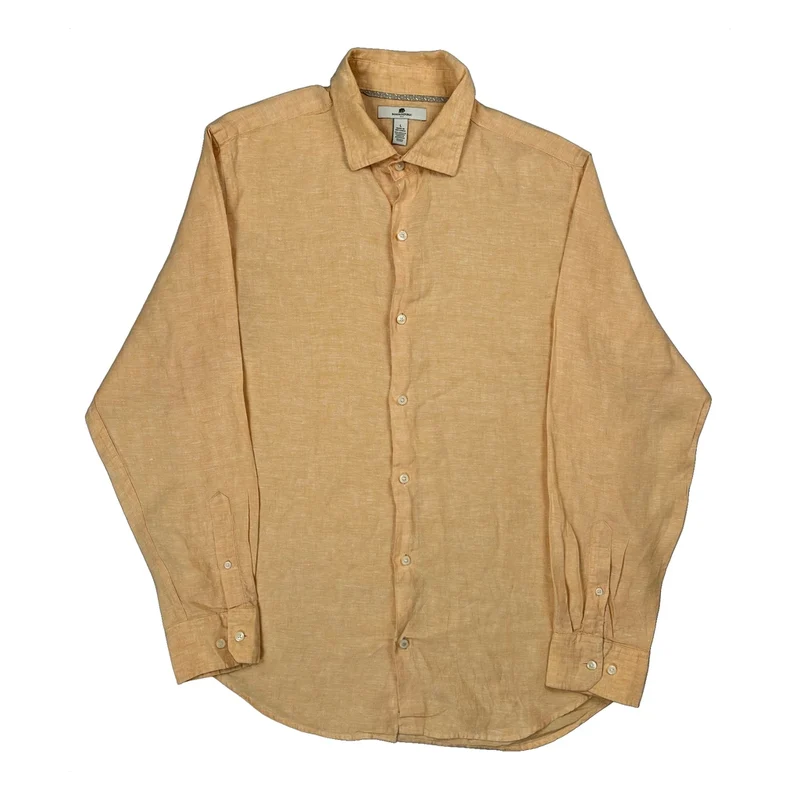 Banana Republic Shirt - Large Orange Linen