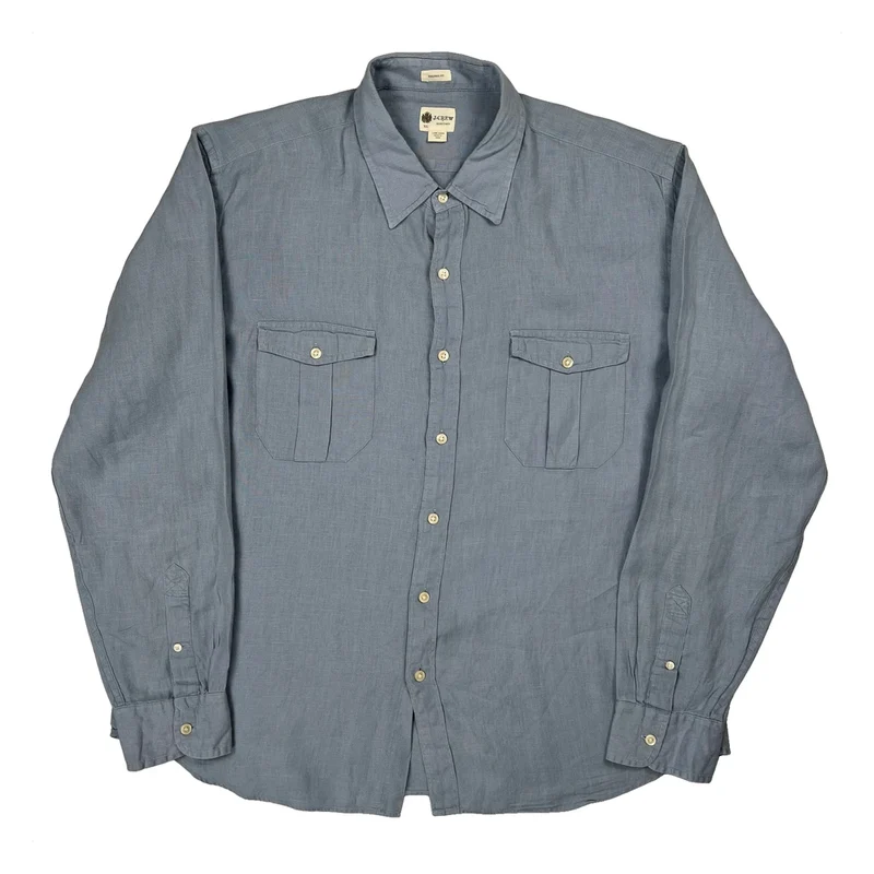 J Crew Shirt - XL Blue Linen