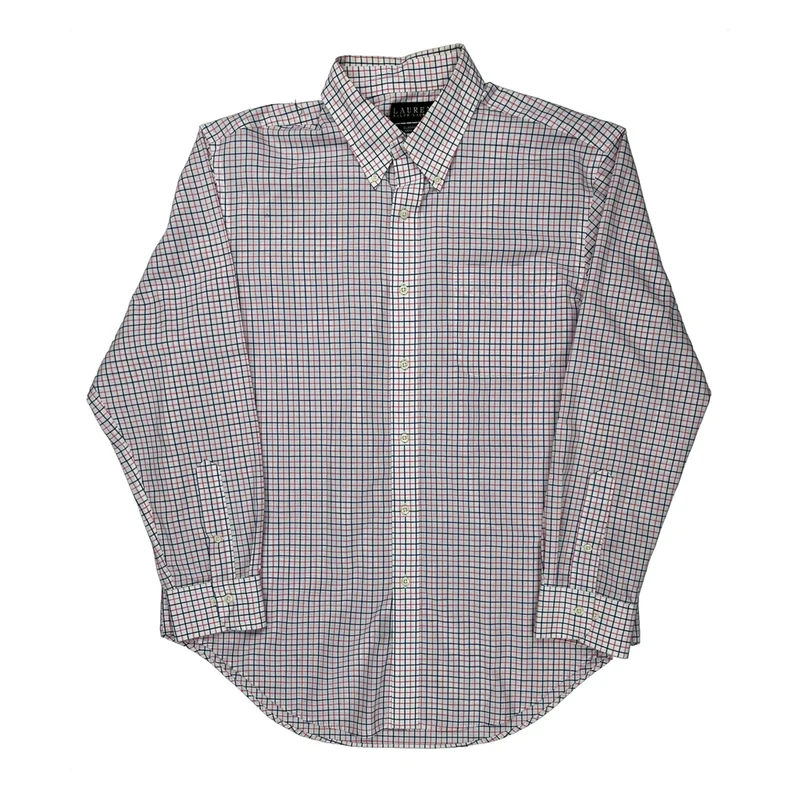 Ralph Lauren Checked Shirt - XL White Cotton