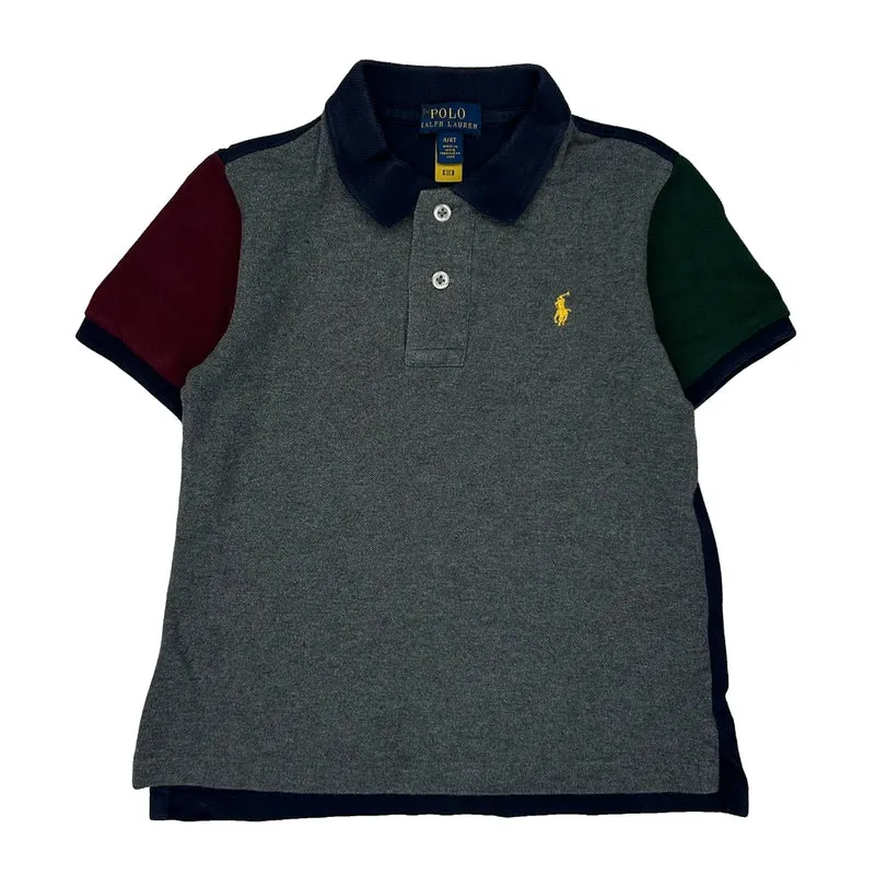 Age 4 Polo By Ralph Lauren Polo Shirt - XS Grey Cotton