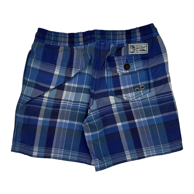 Age 5 Polo By Ralph Lauren Checked Shorts - XS Blue Polyester