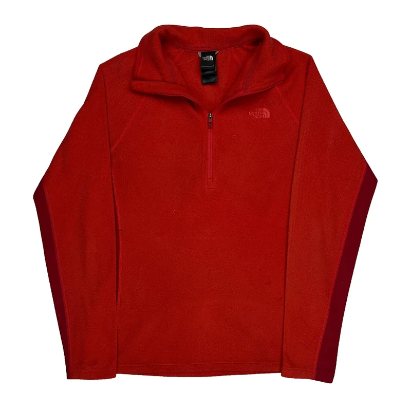 The North Face Fleece - Large Red Polyester