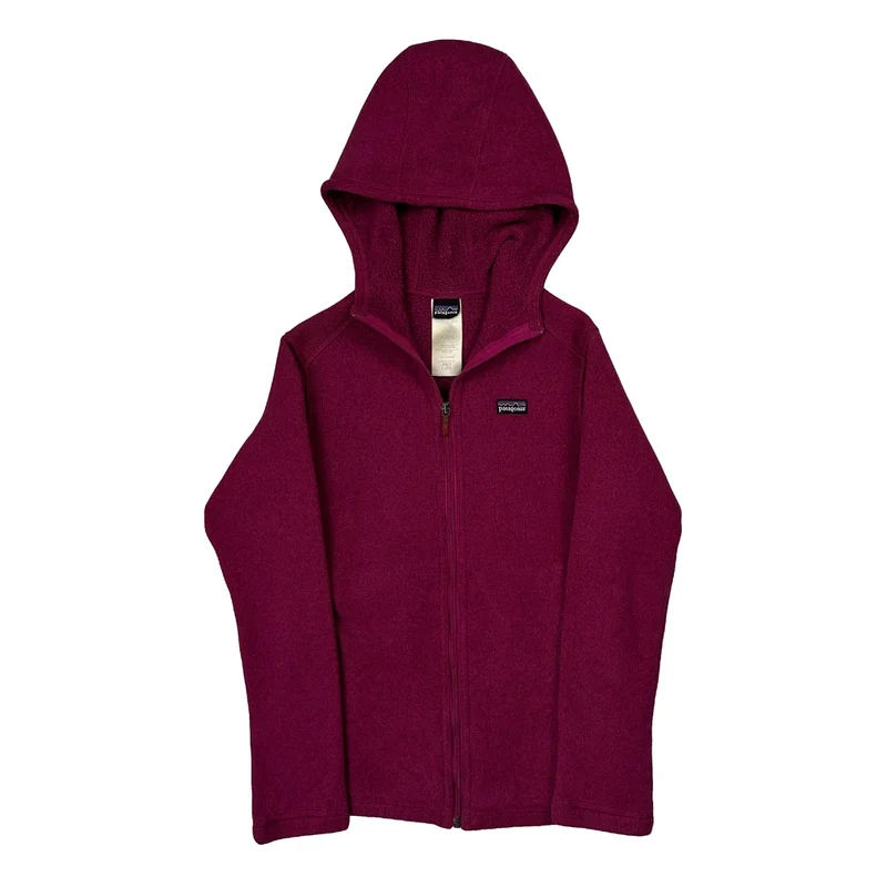 Age 12 Patagonia Fleece - Large Purple Polyester