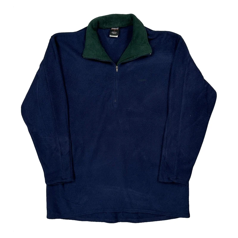 Capilene Patagonia Fleece - Large Blue Polyester