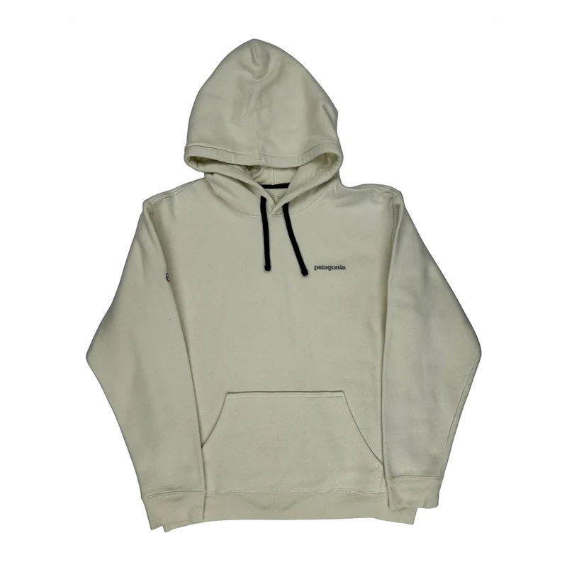 Patagonia Hoodie - XL Cream Cotton Blend