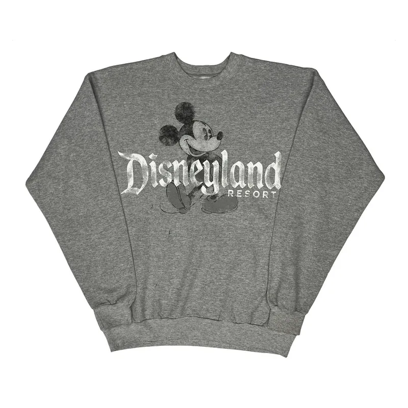 Disneyland Resort Hanes Graphic Sweatshirt - Medium Grey Cotton Blend