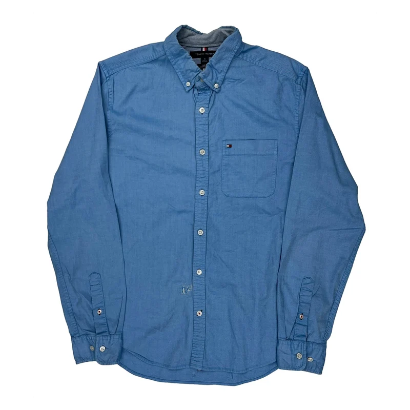 Tommy Hilfiger Slim Fit Shirt - Medium Blue Cotton